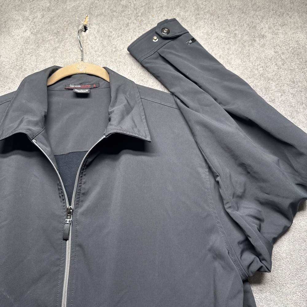 Nike Tiger Woods Collection Men's Black Full Zip Golf Jacket Windproof XL